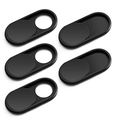 CloudValley 0.6mm W3 Webcam Cover Black 5 Pack
