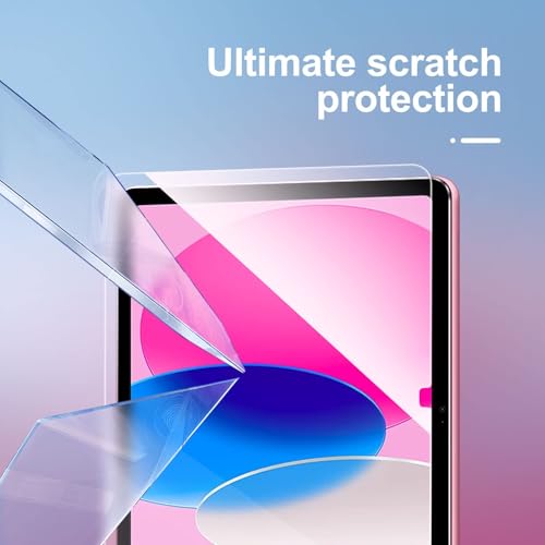 NEW'C 2 Pack Screen Protector Tempered Glass for iPad (A16) 11th Generation 2025, iPad 10th Generation 10.9 inches 2022