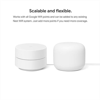Google 3-Pack AC1200 WiFi Mesh System 1200 Mbps Dual-Band 802.11ac Wireless Router