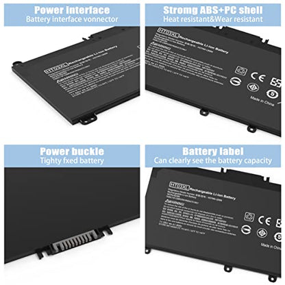 VNYUNQWE 1 Count HT03XL Laptop Battery 41.9 Wh 11.55 V Lithium Ion Black