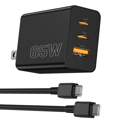 weiship 100W DP-A127G65 USB Type C Multi Port Charger Block 3 Ports