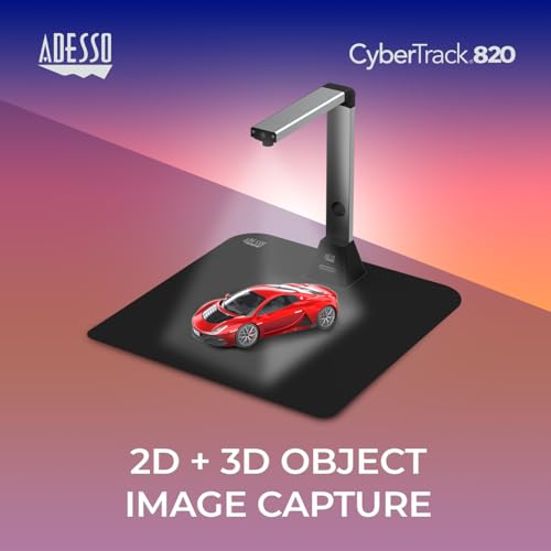 Adesso CyberTrack 8 Megapixel Document Camera Scanner 3264 Optical Sensor