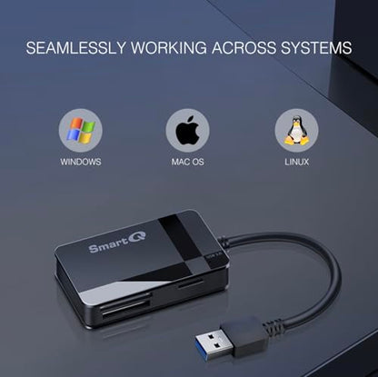 SmartQ 4-in-1 C368 USB 3.0 Memory Card Reader