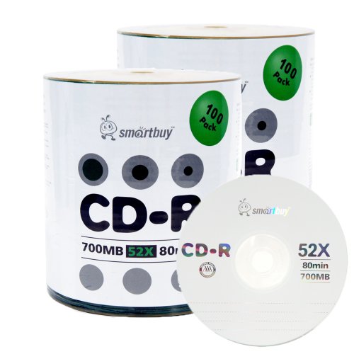 Smartbuy 700MB 52x CD-R Disc LYSB00K58FZPW-CMPTRACCS