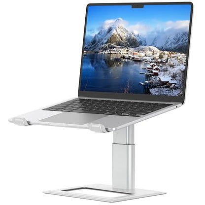 SOUNDANCE Adjustable Laptop Stand 10-17.3 Inches LSA1 Tabletop Ergonomic Silver