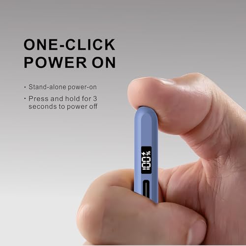 PERMARK 0.09kg Compatible Stylus for iPad 2018-2025 Lithium-Ion Battery 10 Hours Blue