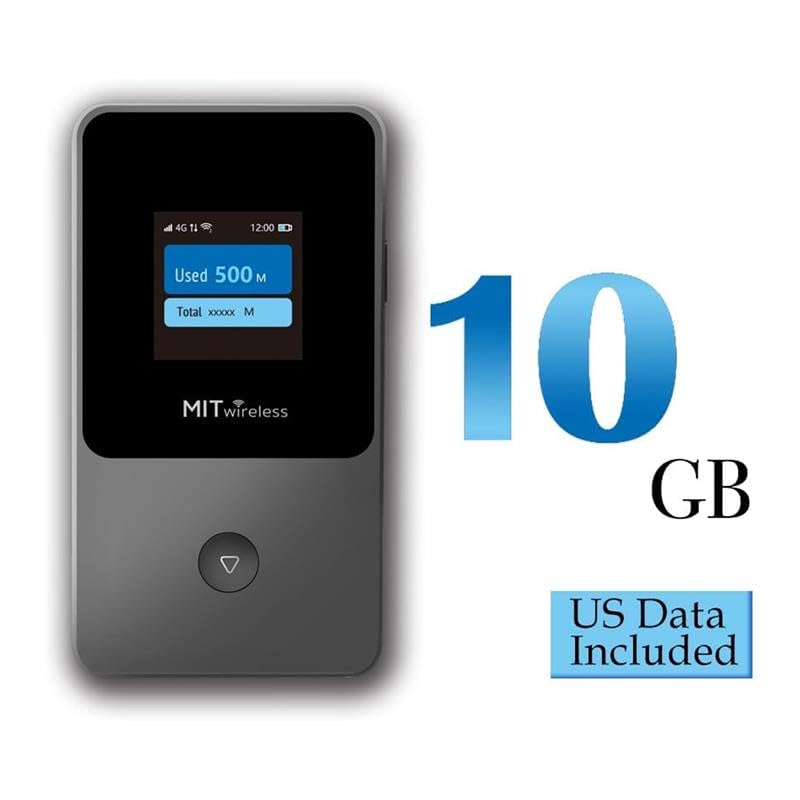 MITwireless Solutions WiFi T8 4G LTE Portable Hotspot Dual-Band 2.4GHz