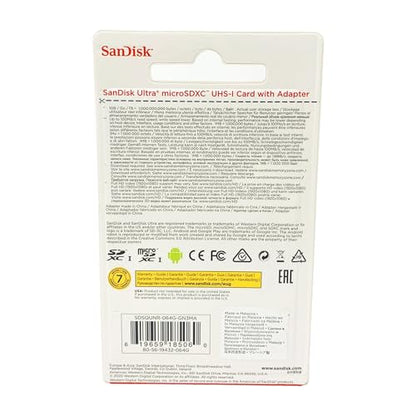 SanDisk 32GB SDSDQUAN-032G-G4A microSDHC Class 10 UHS-I Memory Card with SD Adapter