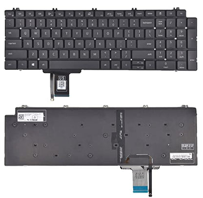 KBRPARTS Full-Sized QWERTY Keyboard for Dell Precision Laptop 0713DM 713DM PK132V72B00