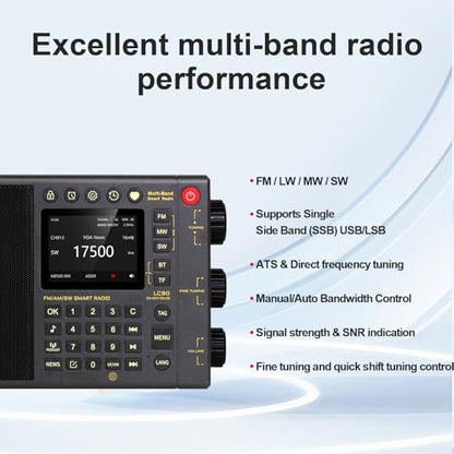 CHOYONG 7.87" LC90 Multi-Band Portable Internet Radio
