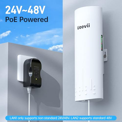 UeeVii CPE450 Wireless Bridge+WR3000K WiFi Router Outdoor Network Kit 3000Mbps 5GHz Dual-Band Ethernet