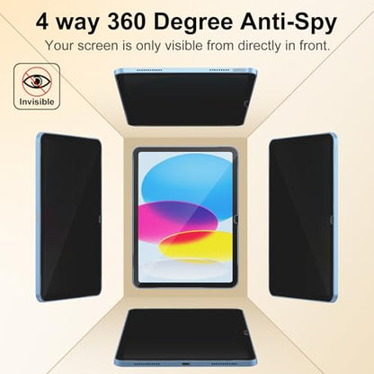 XunyLyee 11 Inches IP10 360° Anti-Spy 9H Tempered Glass Screen Protector