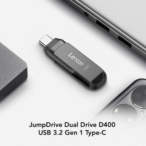 Lexar 128GB D400 USB Type-C & Type-A Flash Drive 130MB/s
