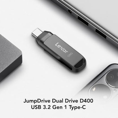 Lexar 128GB D400 USB Type-C & Type-A Flash Drive 130MB/s