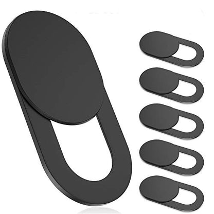 Toojcc 6-Pack Webcam Cover Slide ysg-model-6b 720p - Privacy Camera Blocker - Notebook - Black