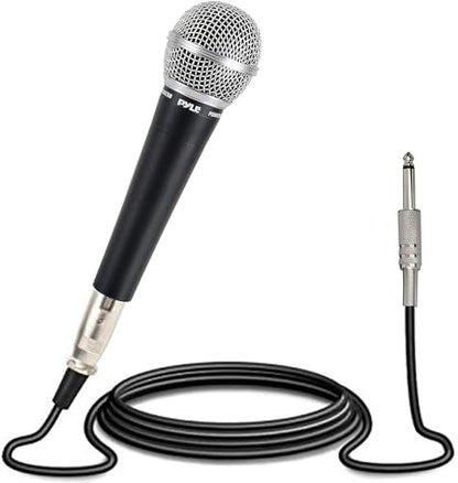 Pyle Handheld Microphone PDMIC58 Dynamic Moving Coil Cardioid Unidirectional, XLR Audio Cable Included