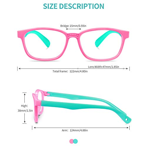 Okany 3 Count AUS903H&Blue&T Blue Light Blocking Glasses for Kids