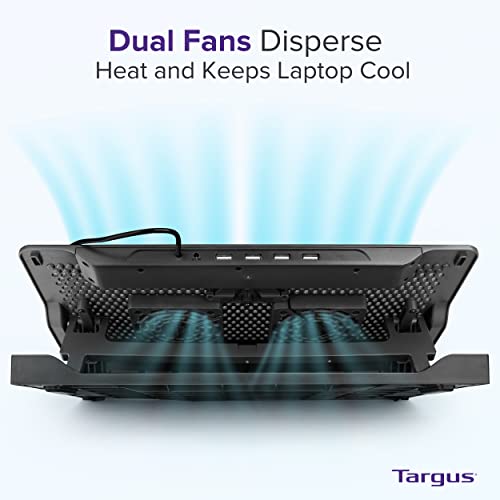 Targus Laptop Cooling Pad 17-inch Dual Fan USB Hub AWE81US