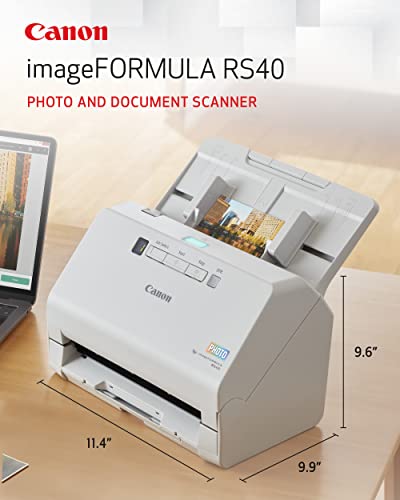 Canon 11.4" x 9.6" RS40 Document Scanner 600 dpi USB