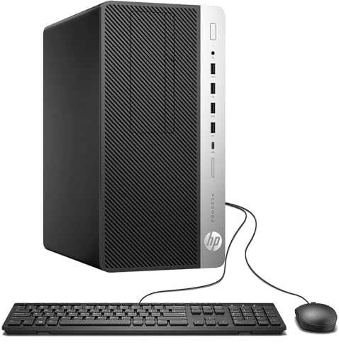 HP ProDesk 600G4 Computer Tower | Intel Core i7-8700 | 1TB SSD | 32GB DDR4 | Windows 11 Pro | Black