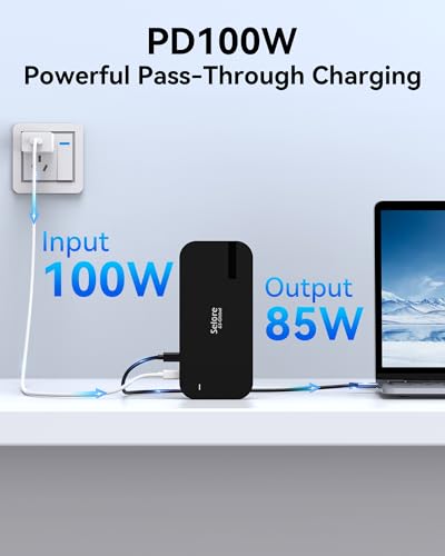 Selore&S-Global 16-in-1 3 HDMI Docking Station 4K@60Hz USB-C Laptop Dock