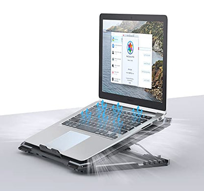KYOLLY 17.3 Laptop Cooling Pad K20-3 Air Cooling 5 Fans ABS Blue