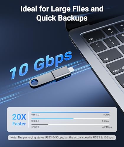 Syntech 2-Port USB C to USB 3.0 Adapter Pack - Model MARK3 - Metallic - Space Grey