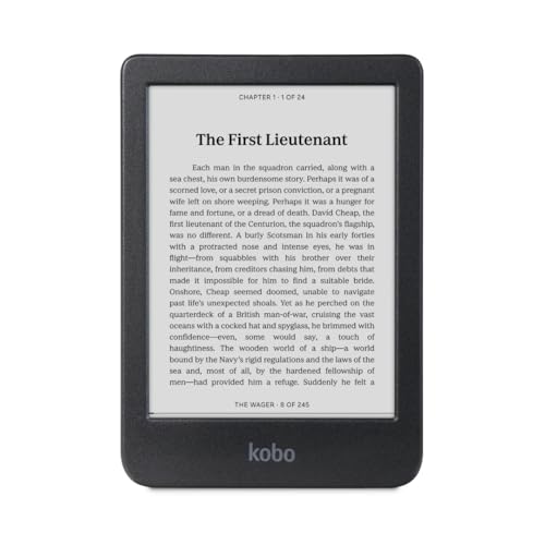 Kobo 6 Inches N365-TP-BK-S-EP 1072x1448 E Ink eReader