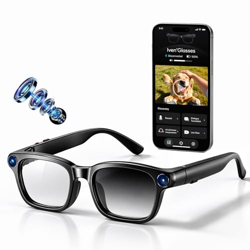linktoonex Smart Glasses M08 Photochromic Lenses Bluetooth 1200p Video Recording Unisex