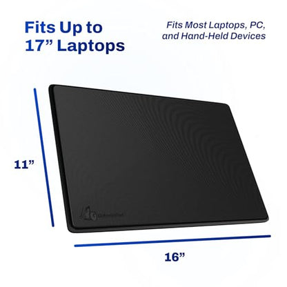DefenderShield Laptop Pad DP - EMF Shielding - Composite Material - Black