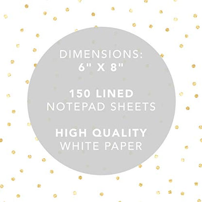 Graphique 6x8 Notepad 150 Sheets Plain Design