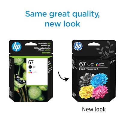 HP Ink Cartridge Black/Tri-Color High Yield 3YP29AN 120 Page Yield Compatible with DeskJet and Envy Printers