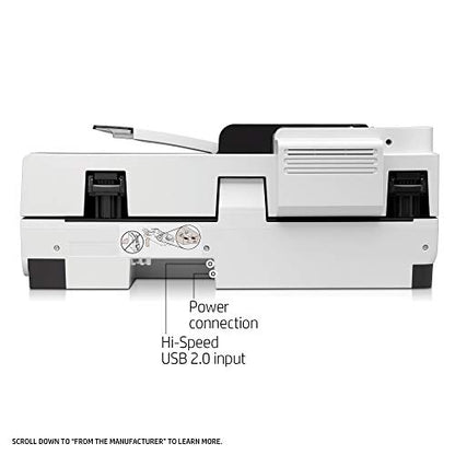 HP ScanJet Enterprise Flow 7500 Flatbed OCR Scanner, USB, 600dpi, CCD Sensor
