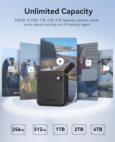 ORICO 256GB B5PLUS External Solid State Drive USB 3.0 460MB/s 2.5-inch Portable SSD