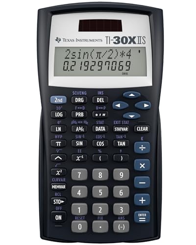 Texas Instruments 2.2" TI-30XIIS Scientific Calculator 6.12"L x 3.23"W Battery Powered LCD Black