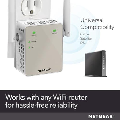 NETGEAR 802.11ac EX6120-100NAS AC1200 Dual-Band Wireless Range Extender