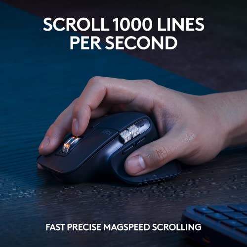 Logitech 2.0 Count 920-011889 Optical Bluetooth Rechargeable Mouse and Keyboard With 8000 DPI Compatibility