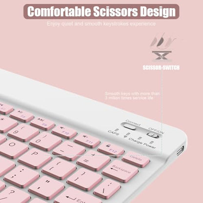 NOOX Wireless Bluetooth Keyboard for iPad and Other Tablets - Slim, Portable, Ergonomic Design