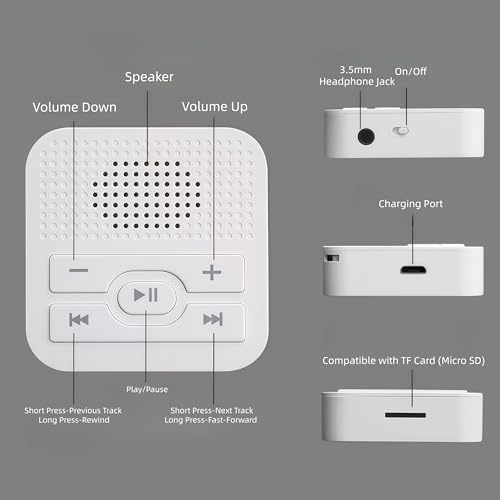 GizmoGlee 2.0" MP3 Player MP3 Audio Portable with TF Card Support 4GB