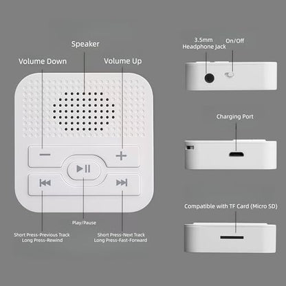 GizmoGlee 2.0" MP3 Player MP3 Audio Portable with TF Card Support 4GB