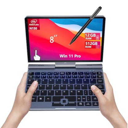 KOOFORWAY 8 Inch P8 Mini Laptop 1280x800 LCD Touchscreen