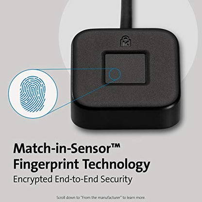 Kensington 5.2 x 4.6 x 1.8 inches K62330WW Desktop Fingerprint Reader - USB