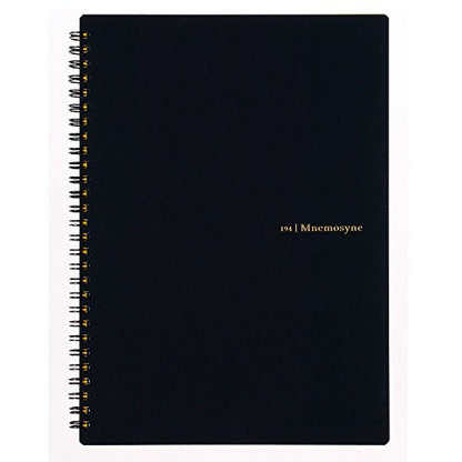 Maruman 9.92" x 7.05" Notebook - 160 Pages, Ruled, Micro-Perforation, Polypropylene Cover, Black