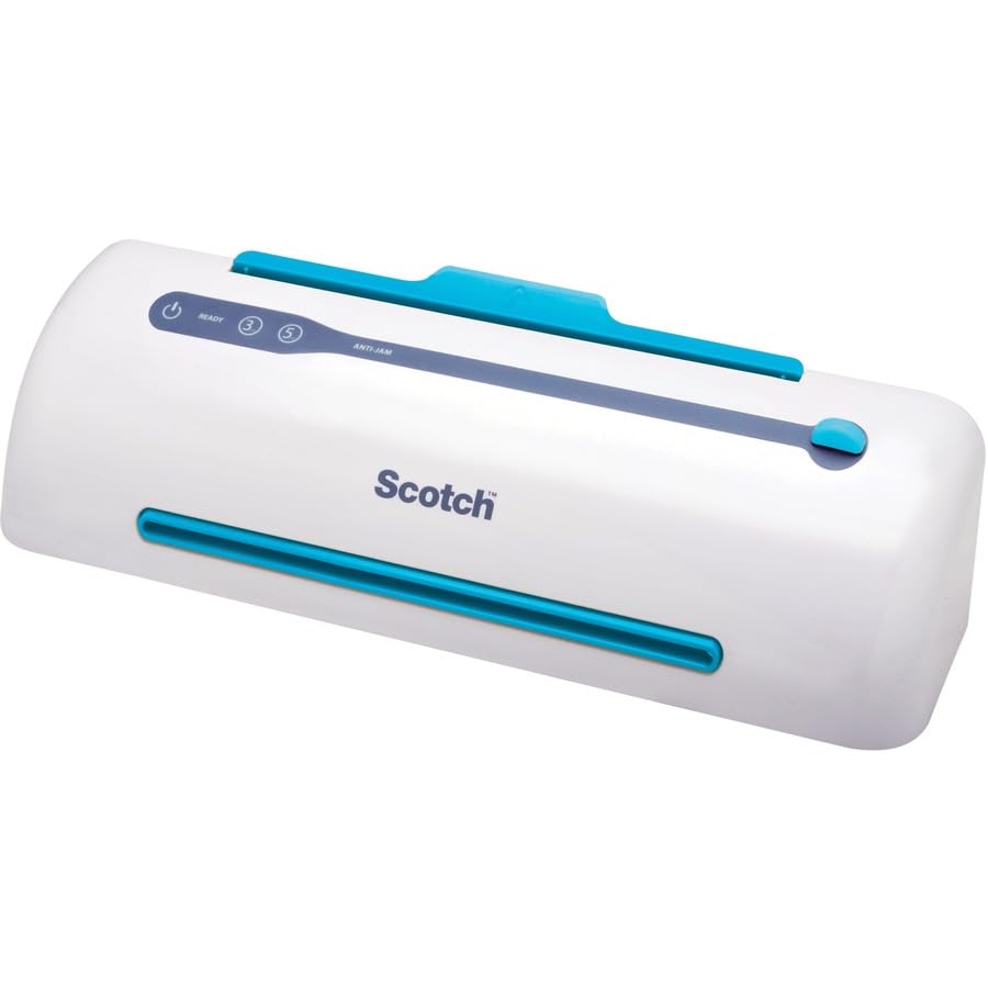 Scotch 9" Hot/Cool Laminator Model TL906, 4 FPM, 5 Minutes Warm Up, 2 Rollers, White