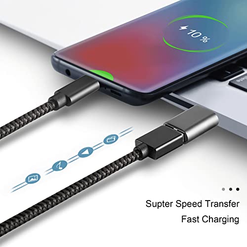 Henrety USB C to USB Adapter 1 Port 1 Amps Black Grey Silver