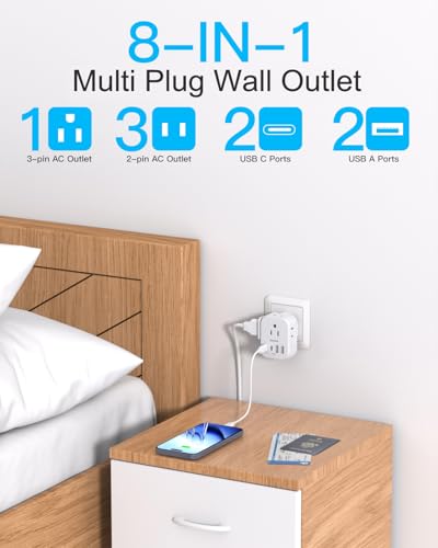 One Beat 125V Multi Plug Outlet Extender OB4W4US