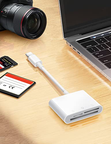 ChiaoPio 3-in-1 USB C SD CF MicroSD Card Reader