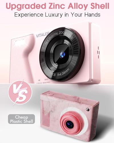 Vitaler 32GB A61 64MP 4K UHD Digital Camera Compact Point & Shoot