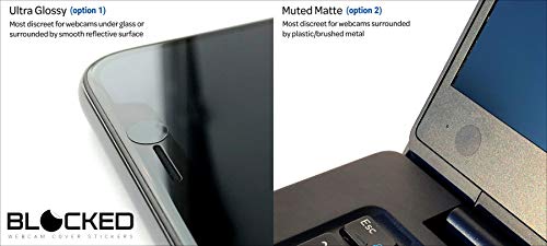 MyCamShield Black 57-Pack Tabbed Webcam Vinyl Cover - Waterproof - Matte Finish - 6 x 4 x 0.06 inches - 57 Pieces