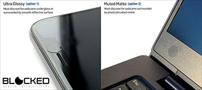 MyCamShield Black 57-Pack Tabbed Webcam Vinyl Cover - Waterproof - Matte Finish - 6 x 4 x 0.06 inches - 57 Pieces